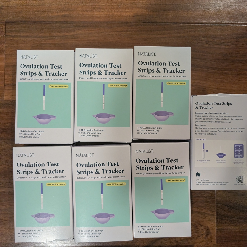 Natalist Ovulation Test Strips & Tracker Bulk Purchase (6 Total) Exp 03/2028